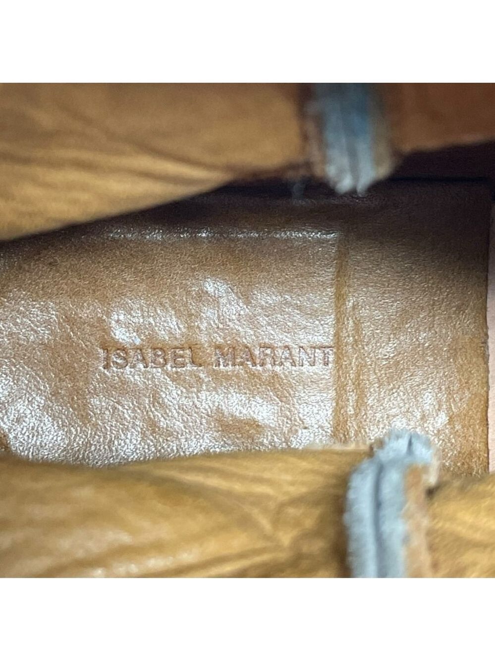 * Isabel Marant Etoile Crisi Slouchy Western Taupe Suede Boots Size 36 - Picture 11 of 14